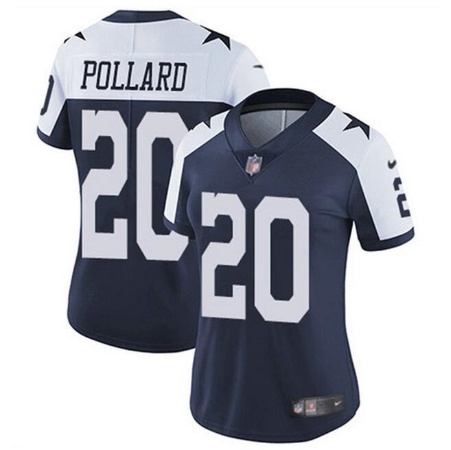 Women's Dallas Cowboys #20 Tony Pollard Navy Thanksgiving Limited Stitched Football Jersey(Run Small) Women's Dallas Cowboys #20 Tony Pollard Navy Thanksgiving Limited Stitched Football Jersey(Run Small)